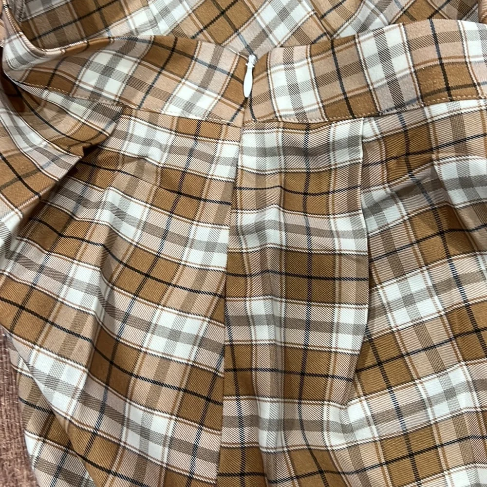 Shein Pleated Plaid School Girl Skirt - Picture 7 of 9